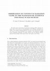 Research paper thumbnail of Observations of continuum radiations close to the plasmapause: Evidence for small scale sources