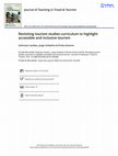 Research paper thumbnail of Revisiting tourism studies curriculum to highlight accessible and inclusive tourism