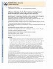 Research paper thumbnail of A review of quality of life after predictive testing for and earlier identification of neurodegenerative diseases