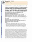 Research paper thumbnail of Perception, experience, and response to genetic discrimination in Huntington disease: The international RESPOND‐HD study