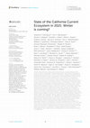 Research paper thumbnail of State of the California Current Ecosystem in 2021: Winter is coming?