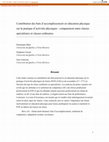 Research paper thumbnail of Contribution des buts d'accomplissement en éducation physique sur la pratique d'activités physiques: comparaison entre classes spécialisées et classes ordinaires