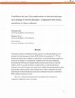 Research paper thumbnail of Contribution de la motivation en éducation physique sur la pratique d’activités physiques : comparaison entre classes spéciales et classes ordinaires