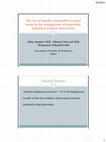 Research paper thumbnail of The use of metallic expandable tracheal stents in the management of inoperable malignant tracheal obstruction