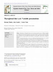 Research paper thumbnail of Thyroglossal duct cyst: Variable presentations