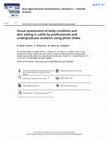 Research paper thumbnail of Visual assessment of body condition and skin soiling in cattle by professionals and undergraduate students using photo slides