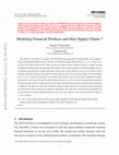 Research paper thumbnail of Modeling Financial Products and their Supply Chains