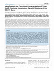 Research paper thumbnail of Identification and Functional Characterization of Three NoLS (Nucleolar Localisation Signals) Mutations of the CDC73 Gene