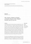 Research paper thumbnail of The Garden of Babur in Kabul: A Dynastic Project of the Mughal Dynasty and Its Survival