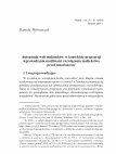 Research paper thumbnail of Autonomia woli małżonków w kontekście propozycji wprowadzenia możliwości rozwiązania małżeństwa przed notariuszem [The spouses' autonomy of the will in the context of the suggestion to introduce a possibility of dissolving a marriage before a notary]