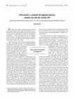 Research paper thumbnail of Prevenção e controle de injúrias físicas: saímos ou não do século 20?