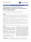 Research paper thumbnail of Transcriptomics to study the effect of a Mediterranean-inspired diet on inflammation in Crohn's disease patients