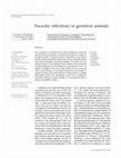 Research paper thumbnail of Parasitic infections in germfree animals