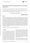 Research paper thumbnail of Effect of intestinal colonisation by two Lactobacillus strains on the immune response of gnotobiotic mice