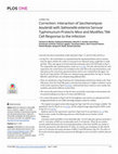 Research paper thumbnail of Correction: Interaction of Saccharomyces boulardii with Salmonella enterica Serovar Typhimurium Protects Mice and Modifies T84 Cell Response to the Infection