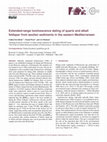 Research paper thumbnail of Extended range luminescence dating of quartz and alkali-feldspar from aeolian sediments in the eastern Mediterranean