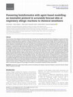 Research paper thumbnail of Pioneering bioinformatics with agent-based modelling: an innovative protocol to accurately forecast skin or respiratory allergic reactions to chemical sensitizers