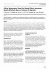 Research paper thumbnail of A Brief Information Sheet On Opioid Effects Improves Quality Of Life In Cancer Patients On Opioids