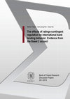 Research paper thumbnail of The Effects of Ratings-Contingent Regulation on International Bank Lending Behavior: Evidence from the Basel 2 Accord