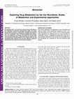 Research paper thumbnail of Exploring Drug Metabolism by the Gut Microbiota: Modes of Metabolism and Experimental Approaches