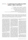 Research paper thumbnail of Le phénotypage de la qualité des produits animaux : enjeux et innovations