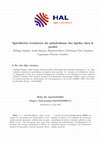 Research paper thumbnail of Spécificités évolutives du métabolisme des lipides chez le poulet