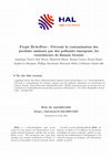 Research paper thumbnail of Projet BrAviPorc : Prévenir la contamination des produits animaux par des polluants émergents, les retardateurs de flamme bromés