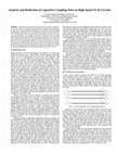 Research paper thumbnail of Analysis and reduction of capacitive coupling noise in high-speed VLSI circuits