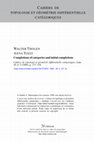 Research paper thumbnail of Completions of categories and initial completions