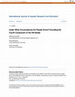 Research paper thumbnail of Under What Circumstances Do People Drown? Encoding the Fourth Component of the 4W Model