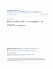 Research paper thumbnail of Justice and Reasonable Care in Negligence Law