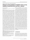 Research paper thumbnail of Influence of the goethite (α-FeOOH) surface on the stability of distorted PuO<sub>2</sub> and PuO<sub>2–x</sub> phases