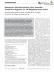 Research paper thumbnail of Mesoporous Silica Micromotors with a Reversible Temperature Regulated On–Off Polyphosphazene Switch