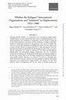 Research paper thumbnail of Whither the Refugees? International Organisations and “Solutions” to Displacement, 1921–1960