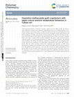 Research paper thumbnail of Oxazoline-Methacrylate Graft-Copolymers with Upper Critical Solution Temperature Behaviour in Yubase Oil