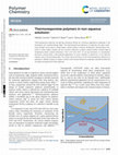 Research paper thumbnail of Thermoresponsive polymers in non-aqueous solutions