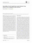 Research paper thumbnail of Detectability of Crack Lengths from Acoustic Emissions Using Physics of Wave Propagation in Plate Structures