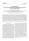 Research paper thumbnail of Short communication: The crustaceans fauna from Natuna Islands (Indonesia) using three different sampling methods