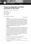 Research paper thumbnail of Trump: um perigo para o privilegio exorbitante de Wall Street?