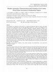 Research paper thumbnail of Morpho-Agronomic Characterization and Evaluation of In-Country Sweet Potato Accessions in Southeastern Nigeria