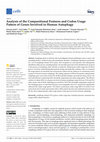 Research paper thumbnail of Analysis of the Compositional Features and Codon Usage Pattern of Genes Involved in Human Autophagy