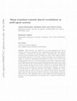 Research paper thumbnail of Sharp transition towards shared vocabularies in multi-agent systems