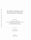 Research paper thumbnail of On Galois Correspondence and Non-Commutative Martingales