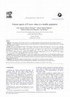 Research paper thumbnail of Various aspects of F-wave values in a healthy population