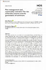 Research paper thumbnail of Fire management and community restraint: the rise of forestry science and the governance of commons