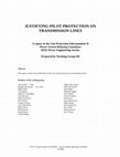 Research paper thumbnail of Justifying pilot protection on transmission lines