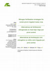 Research paper thumbnail of Nitrogen fertilization strategies for center-pivot irrigated maize crop