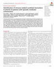 Research paper thumbnail of Identification of immune-related candidate biomarkers in plasma of patients with sporadic vestibular schwannoma