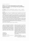 Research paper thumbnail of Efficacy of Low-dose Dexamethasone for Preventing Postoperative Nausea and Vomiting following Strabismus Repair in Children