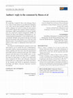 Research paper thumbnail of Authors' reply to the comment by Russo et al